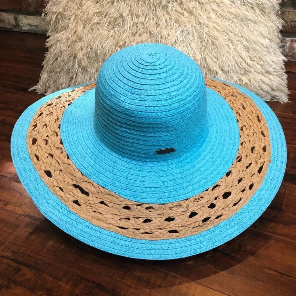 BoHo Wide Brim Floppy Summer Multi Colored hat